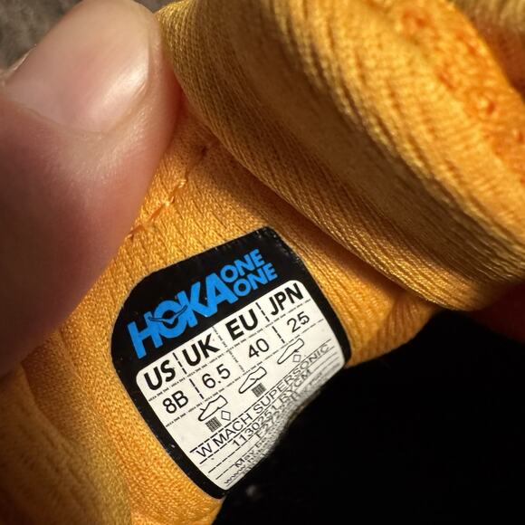 HOKA Mach Supersonic PROFLY+ Women 8 Orange Sneakers - Picture 9 of 9